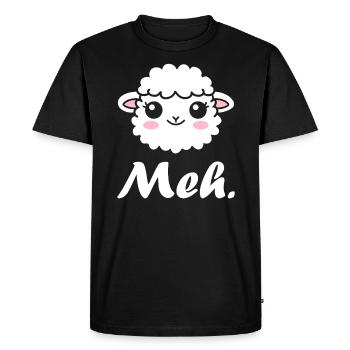sheep - Men's Premium Organic T-Shirt - black - Front - Nico (187cm)