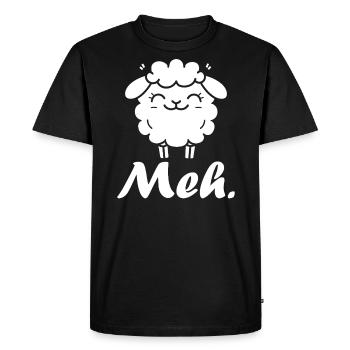 sheep - Men's Premium Organic T-Shirt - black - Front - Nico (187cm)