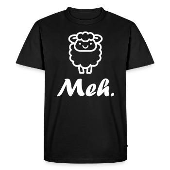 sheep - Men's Premium Organic T-Shirt - black - Front - Nico (187cm)