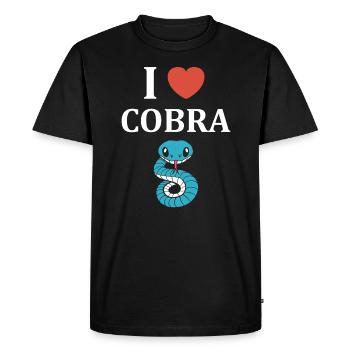 cobra - T-shirt Premium bio Homme - noir - Devant - Nico (187cm)