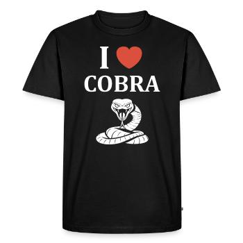 cobra - T-shirt Premium bio Homme - noir - Devant - Nico (187cm)
