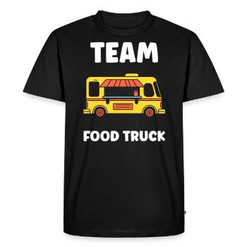 Food truck - T-shirt Premium bio Homme - noir - Devant - Nico (187cm)
