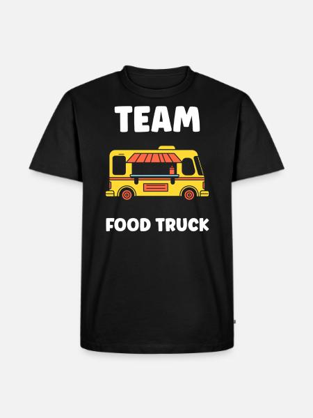 Imbisswagen - Männer Premium Bio T-Shirt - Schwarz