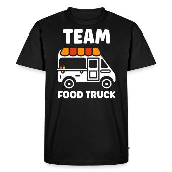 Food truck - T-shirt Premium bio Homme - noir - Devant - Nico (187cm)