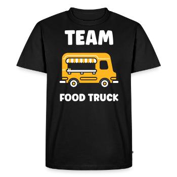 Food truck - T-shirt Premium bio Homme - noir - Devant - Nico (187cm)