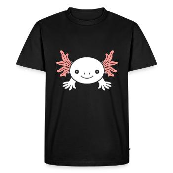 axolotl - T-shirt Premium bio Homme - noir - Devant - Nico (187cm)
