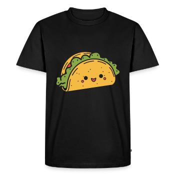 Tacos - Men's Premium Organic T-Shirt - black - Front - Nico (187cm)