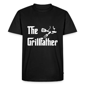 The Grillfather Grillen Vater BBQ Liebhaber - Männer Premium Bio T-Shirt - Schwarz - Vorne - Nico (187cm)