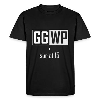 GGWP - SUR À 15 ANS - T-shirt Premium bio Homme - noir - Devant - Nico (187cm)