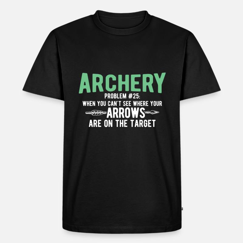 Bogenschießen Archery - Männer Premium Bio T-Shirt - Schwarz