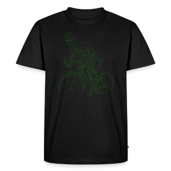 Cyclisme Sihouette - T-shirt Premium bio Homme - noir - Devant - Nico (187cm)