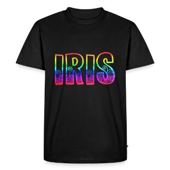 iris rs rainbow - Men's Premium Organic T-Shirt - black - Front - Nico (187cm)