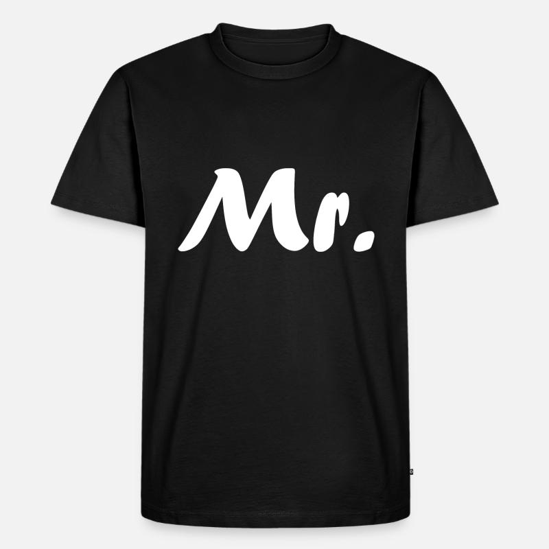 Herr - Männer Premium Bio T-Shirt - Schwarz