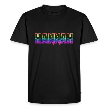 hannah rs arc-en-ciel - T-shirt Premium bio Homme - noir - Devant - Nico (187cm)