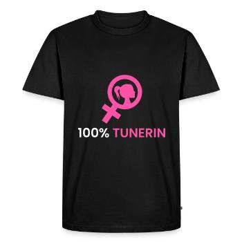 100% Tuner - T-shirt Premium bio Homme - noir - Devant - Nico (187cm)