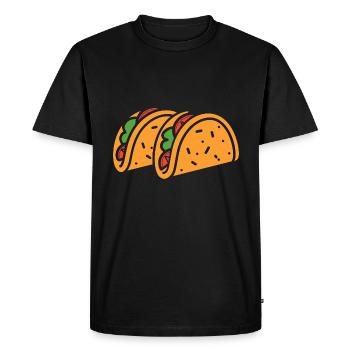 Tacos - Men's Premium Organic T-Shirt - black - Front - Nico (187cm)