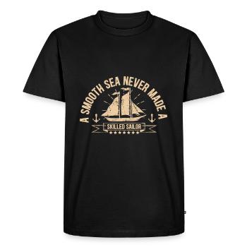 VOILE VOILE VOILE - T-shirt Premium bio Homme - noir - Devant - Nico (187cm)