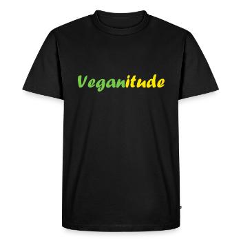Légumes Humour je suis vegan - T-shirt Premium bio Homme - noir - Devant - Nico (187cm)