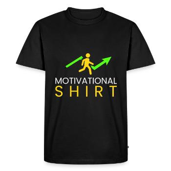 Chemise de motivation - T-shirt Premium bio Homme - noir - Devant - Nico (187cm)