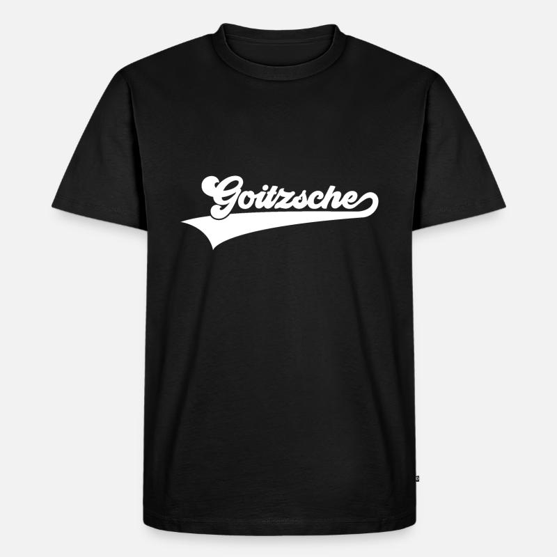 GOITZSCHE GOITZSCHESEE BITTERFELD WOLFEN - Männer Premium Bio T-Shirt - Schwarz