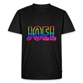 joel rs rainbow - Men's Premium Organic T-Shirt - black - Front - Nico (187cm)