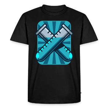 Test tubes, gift chemistry laboratory laboratory - Men's Premium Organic T-Shirt - black - Front - Nico (187cm)