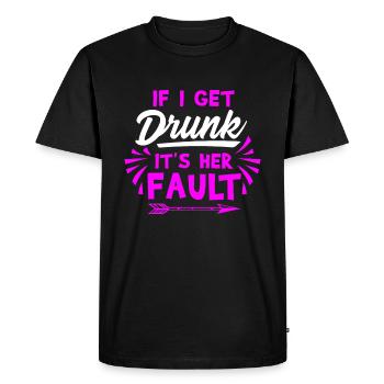 Culpabilité ivre, cadeau alcool ivre - T-shirt Premium bio Homme - noir - Devant - Nico (187cm)