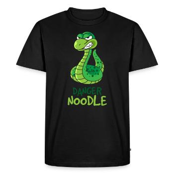 Danger Noodle, serpents reptiles - T-shirt Premium bio Homme - noir - Devant - Nico (187cm)