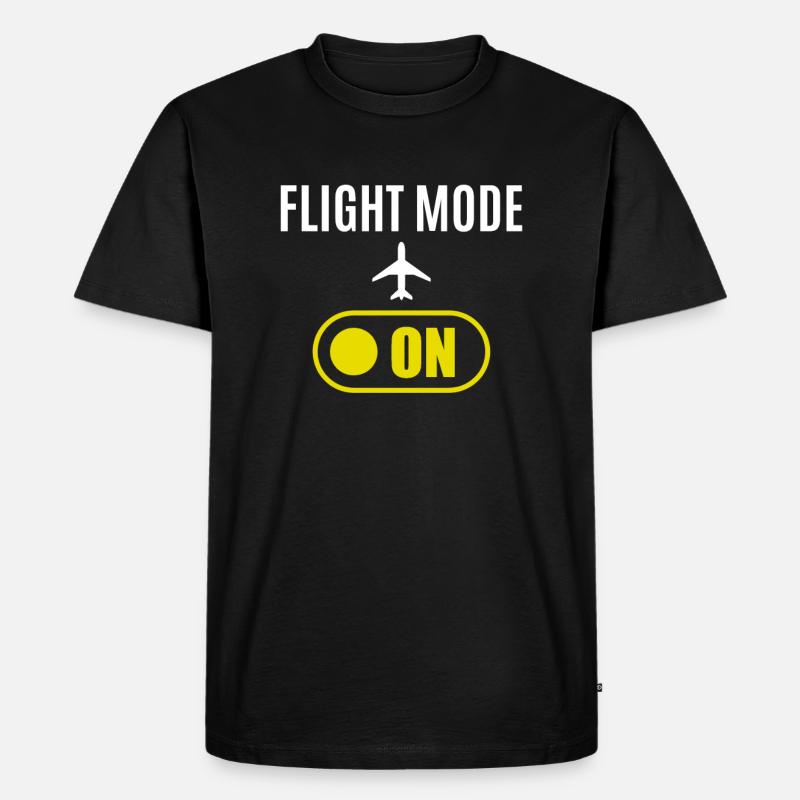 Luftfahrt - Männer Premium Bio T-Shirt - Schwarz