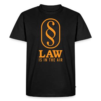 La loi est dans l'air - T-shirt Premium bio Homme - noir - Devant - Nico (187cm)