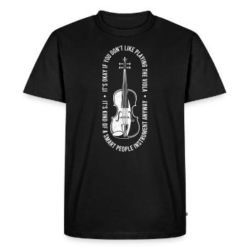 Instrument Viola Smart People - T-shirt Premium bio Homme - noir - Devant - Nico (187cm)