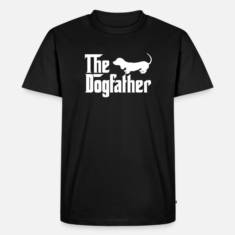 Dackel - Männer Premium Bio T-Shirt - Schwarz