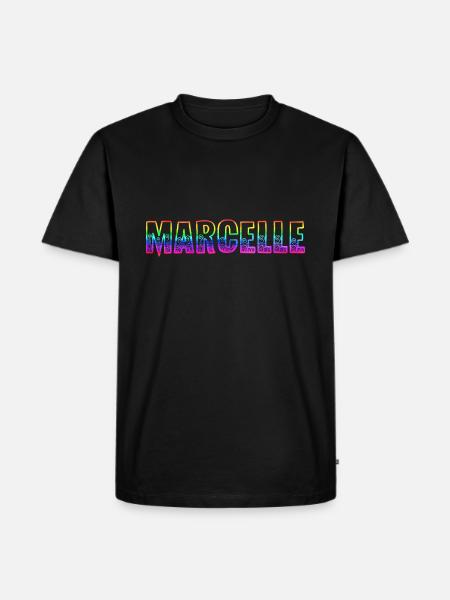 marcelle rs rainbow - Men's Premium Organic T-Shirt - black