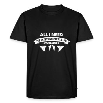 Conception de l’archéologie fossile Fossiles Chasseurs de fossiles - T-shirt Premium bio Homme - noir - Devant - Nico (187cm)