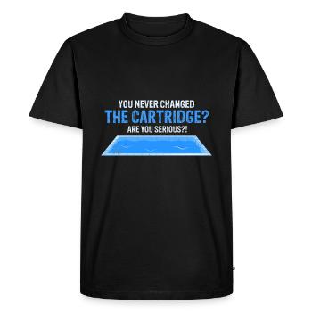 Conceptions de sauveteurs pour les techniciens de piscine - T-shirt Premium bio Homme - noir - Devant - Nico (187cm)