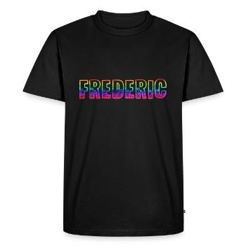 frederic rs rainbow - Men's Premium Organic T-Shirt - black - Front - Nico (187cm)