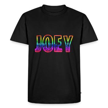 joey rs arc-en-ciel - T-shirt Premium bio Homme - noir - Devant - Nico (187cm)