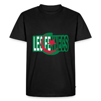 fennec03 - T-shirt Premium bio Homme - noir - Devant - Nico (187cm)