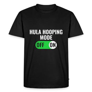 Hula Hooping mode to sport hoop - Men's Premium Organic T-Shirt - black - Front - Nico (187cm)