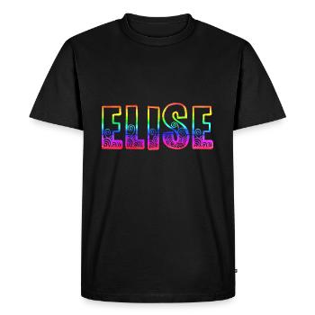 elise rs rainbow - Men's Premium Organic T-Shirt - black - Front - Nico (187cm)