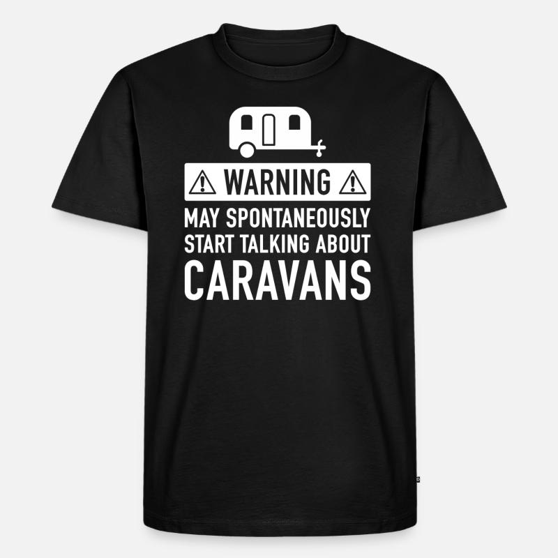 Lustige Caravan-Geschenk-Idee - Männer Premium Bio T-Shirt - Schwarz