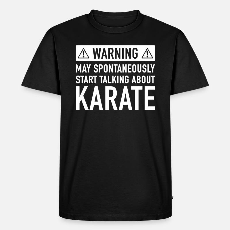 Lustiges Karate-Geschenk-Idee - Männer Premium Bio T-Shirt - Schwarz