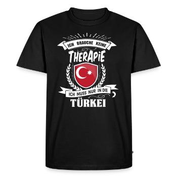 Je ne ai pas besoin Turquie thérapie - T-shirt Premium bio Homme - noir - Devant - Nico (187cm)