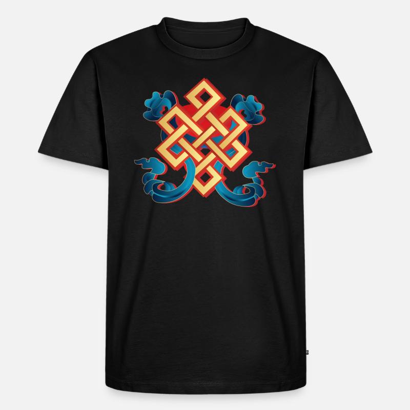 Buddhismus - Männer Premium Bio T-Shirt - Schwarz