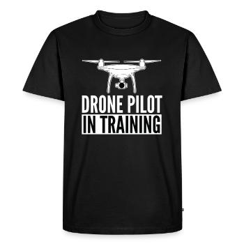 DRONE - Drone pilot in training - Men's Premium Organic T-Shirt - black - Front - Nico (187cm)