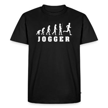 Joggers - Men's Premium Organic T-Shirt - black - Front - Nico (187cm)