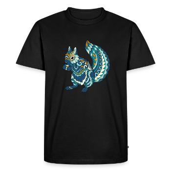 Squirrel - Men's Premium Organic T-Shirt - black - Front - Nico (187cm)
