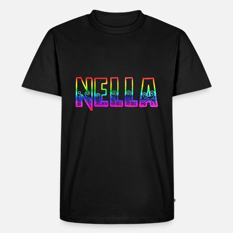 nella rs regenbogen - Männer Premium Bio T-Shirt - Schwarz