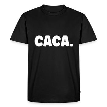 CACA - T-shirt Premium bio Homme - noir - Devant - Nico (187cm)