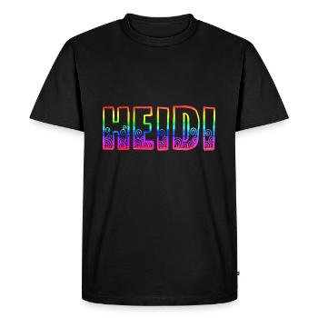 heidi rs rainbow - Men's Premium Organic T-Shirt - black - Front - Nico (187cm)